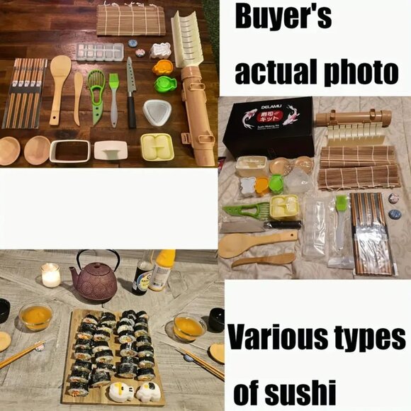 {NIB} 27-Piece Sushi Making Kit for Beginners Great Gift - Picture 2 of 8